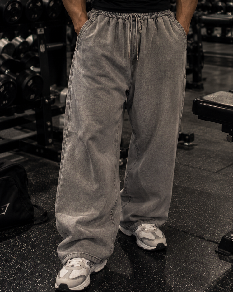 Mana - White wash sweatpants - 001